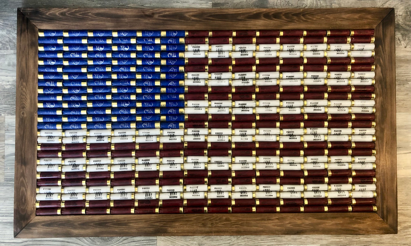 Extra Large Shotgun Shell American Flag