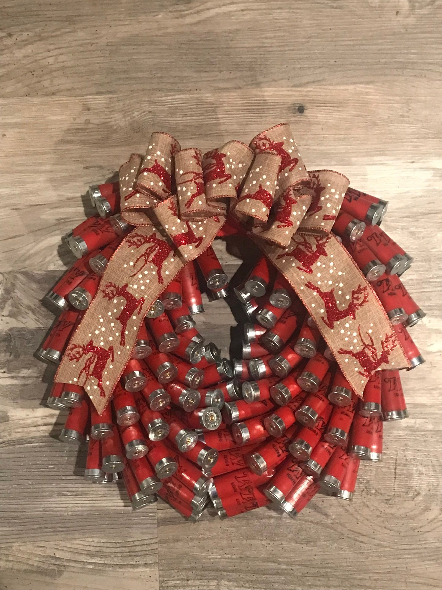 Shotgun shell wreath
