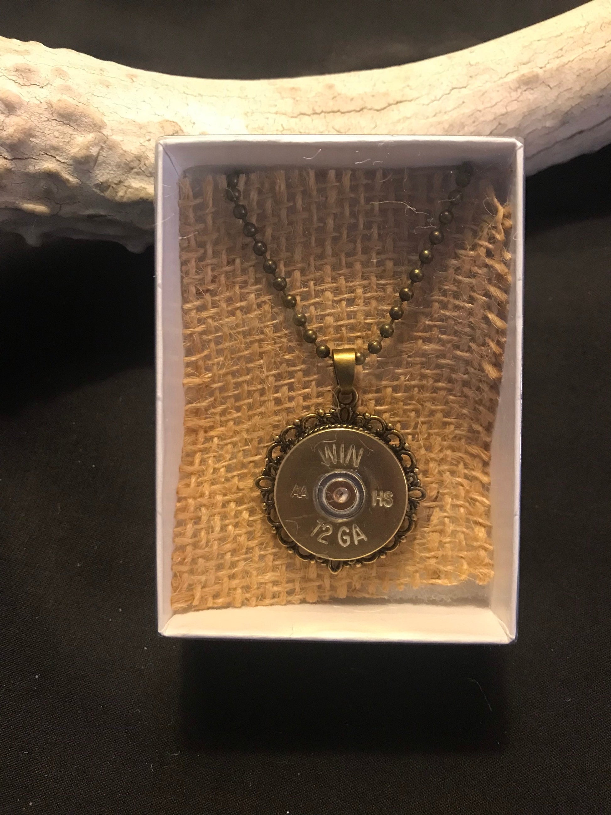 12 gauge shotgun necklace