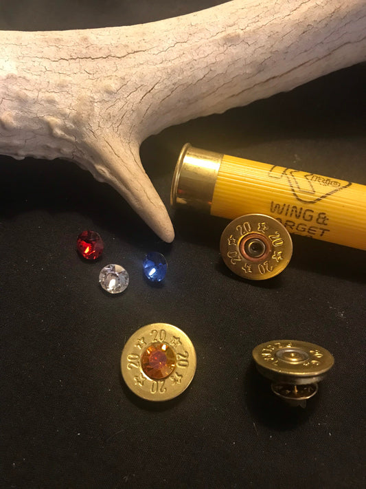 20 gauge shotgun hat pin, lapel pin
