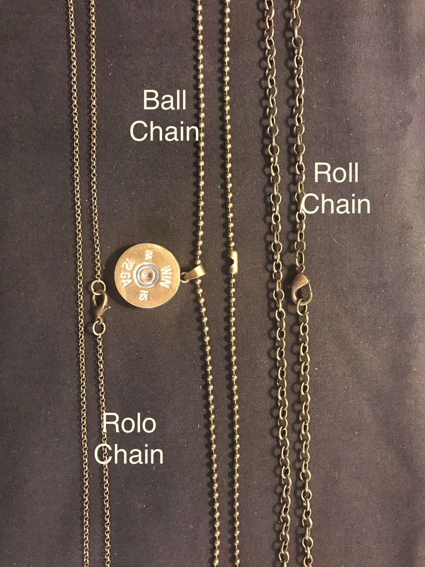20 gauge shotgun shell slice necklace