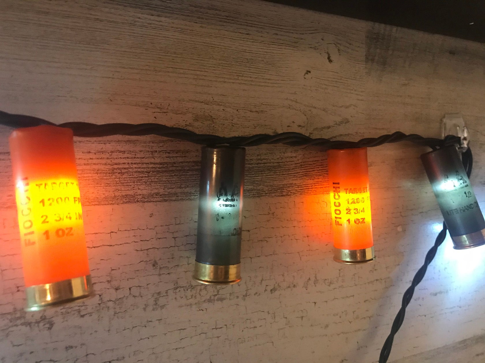 20 count 12 gauge shotgun shell lights with LED bulbs – CraftySistersCorner