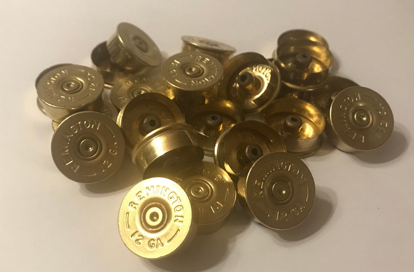 50 qty - 12 gauge Shotgun Shell end cap Head Stamp